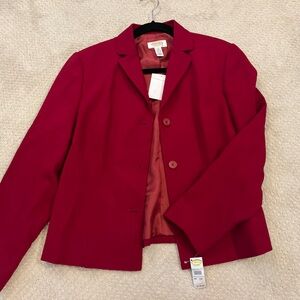 Talbot’s Classic Red Women's Blazer - Size 12P. Tomato girl, 90’s chic!